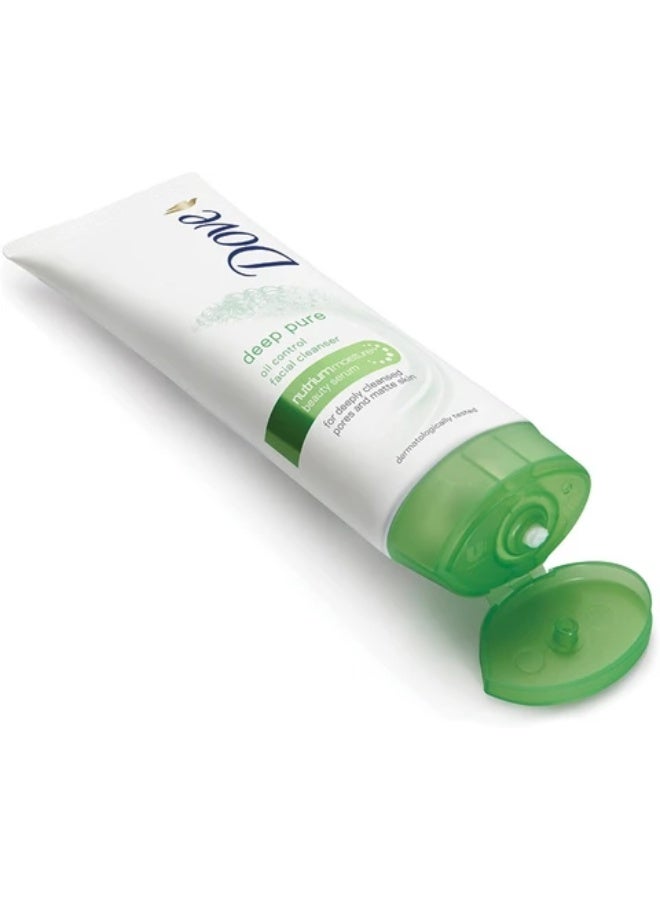 دوف غسول الوجه دوف ديب بيور للتحكم في الزيوت، 100 غرام - Image 2